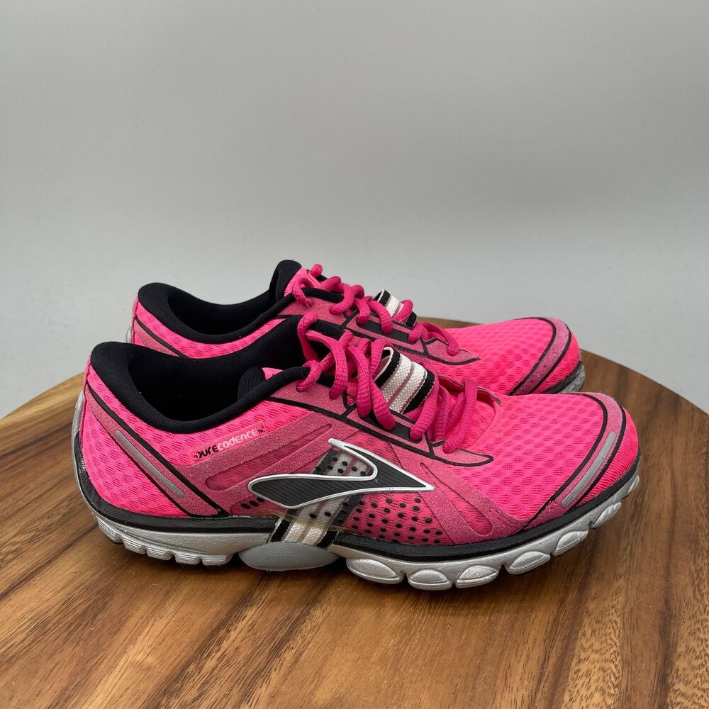 Brooks Pure Cadence Shoes Womens Size 7.5 B Pink Running Comfort Walking Sneaker
